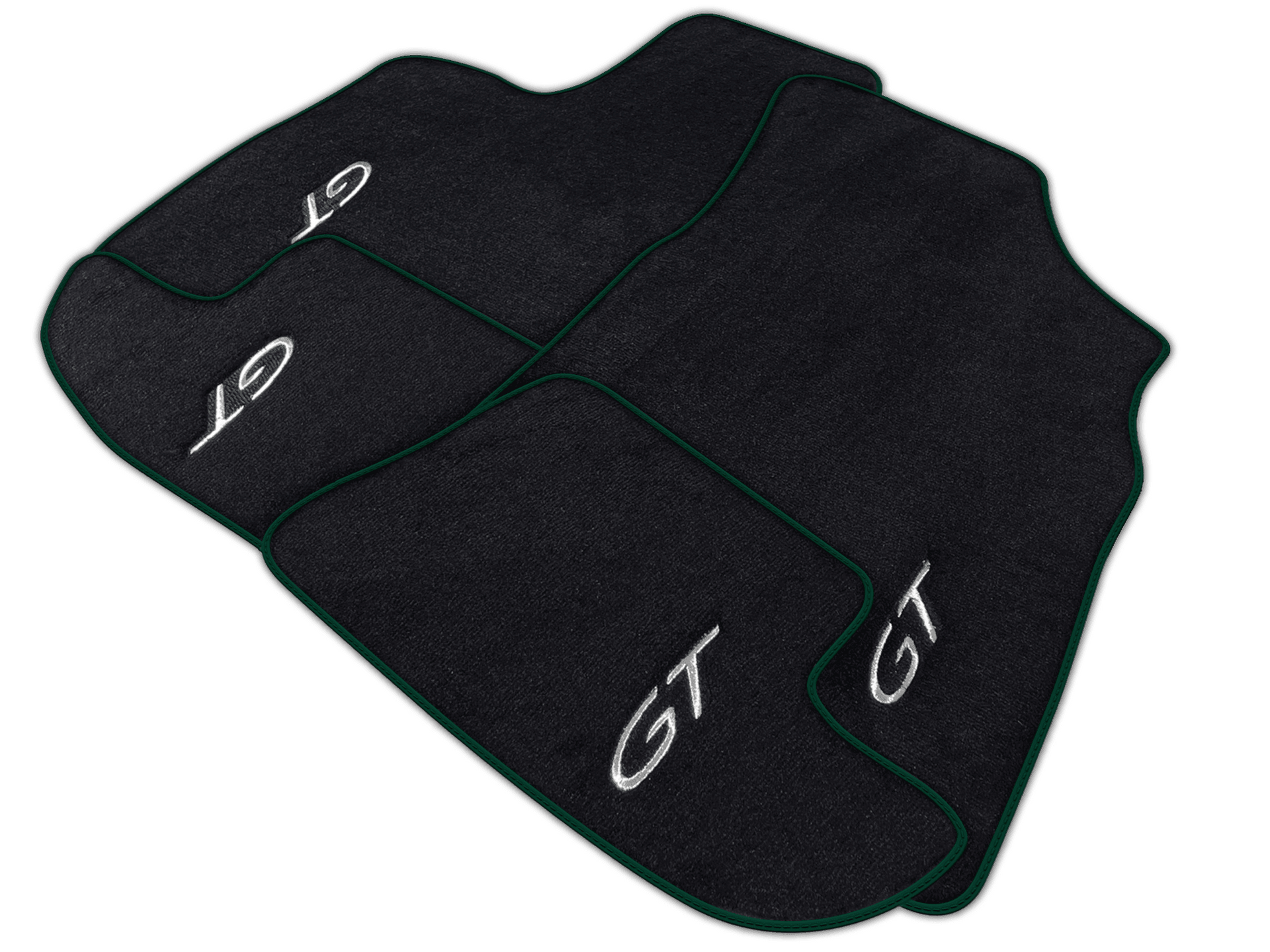Black Floor Mats for Bentley Continental GT (2003-2011) | Various Trim Colors