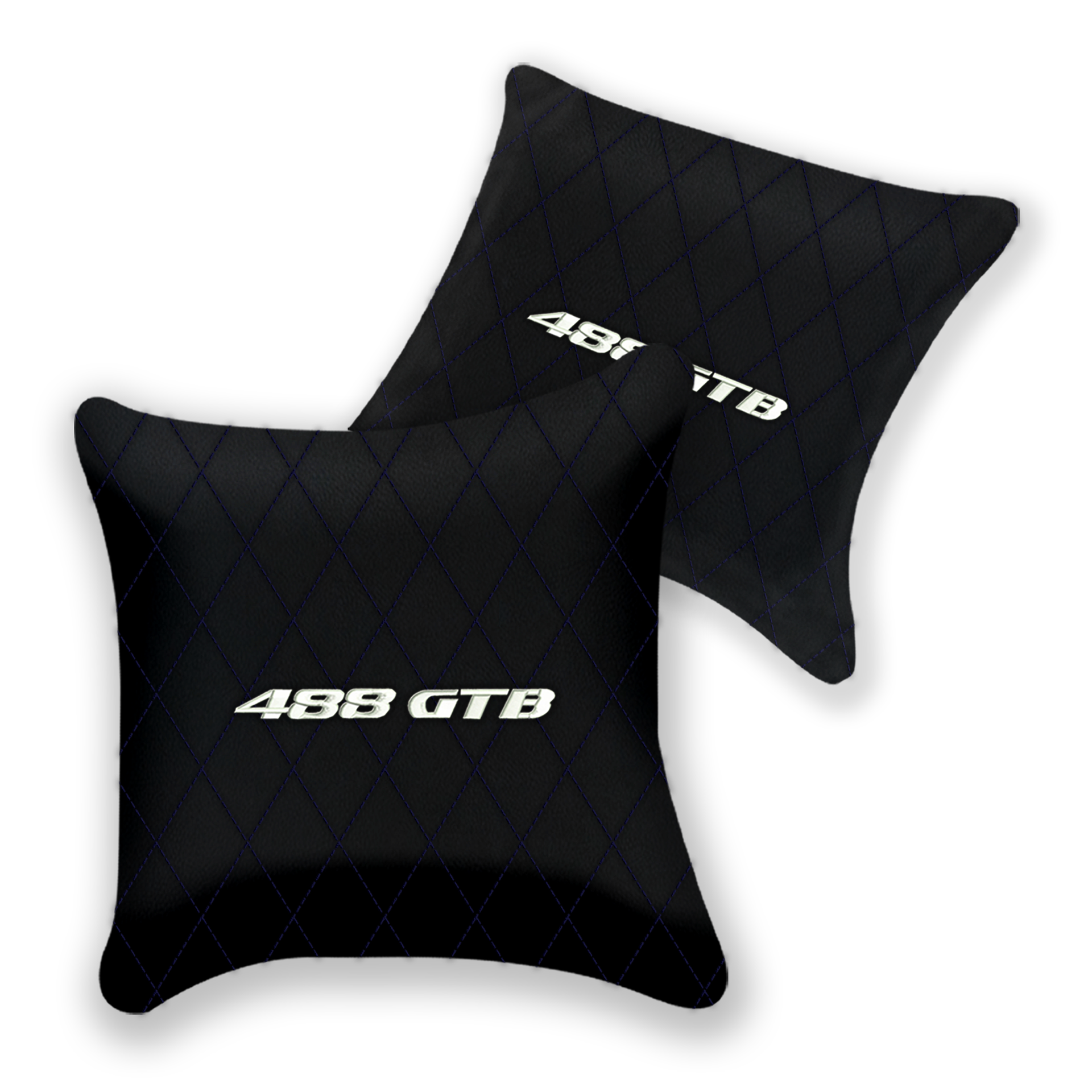 Customizable Black Leather Pillows for Ferrari 458 Italia (2009-2015)