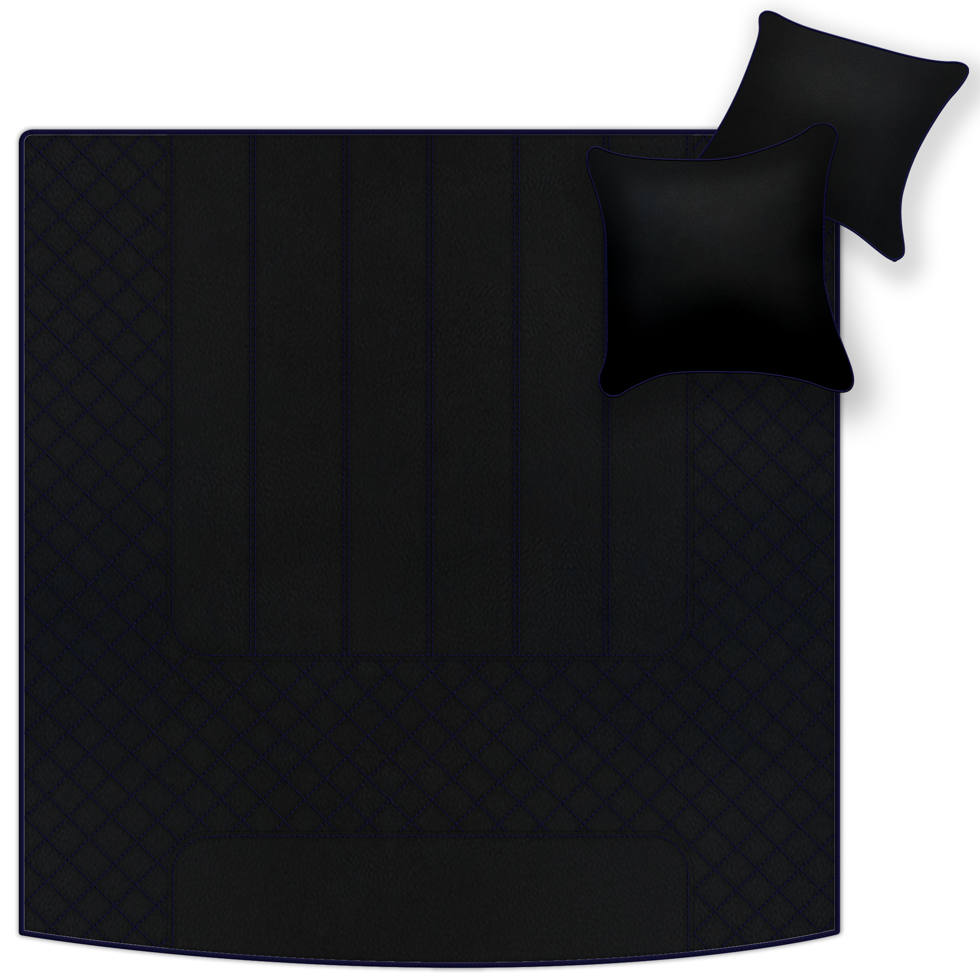 Customizable Leather Floor Mats with Line Pattern for Bentley Mulsanne (2010-2020) - AutoWin