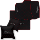 Custom Black Leather Floor Mats for Ferrari 812 Superfast (2018-2023)