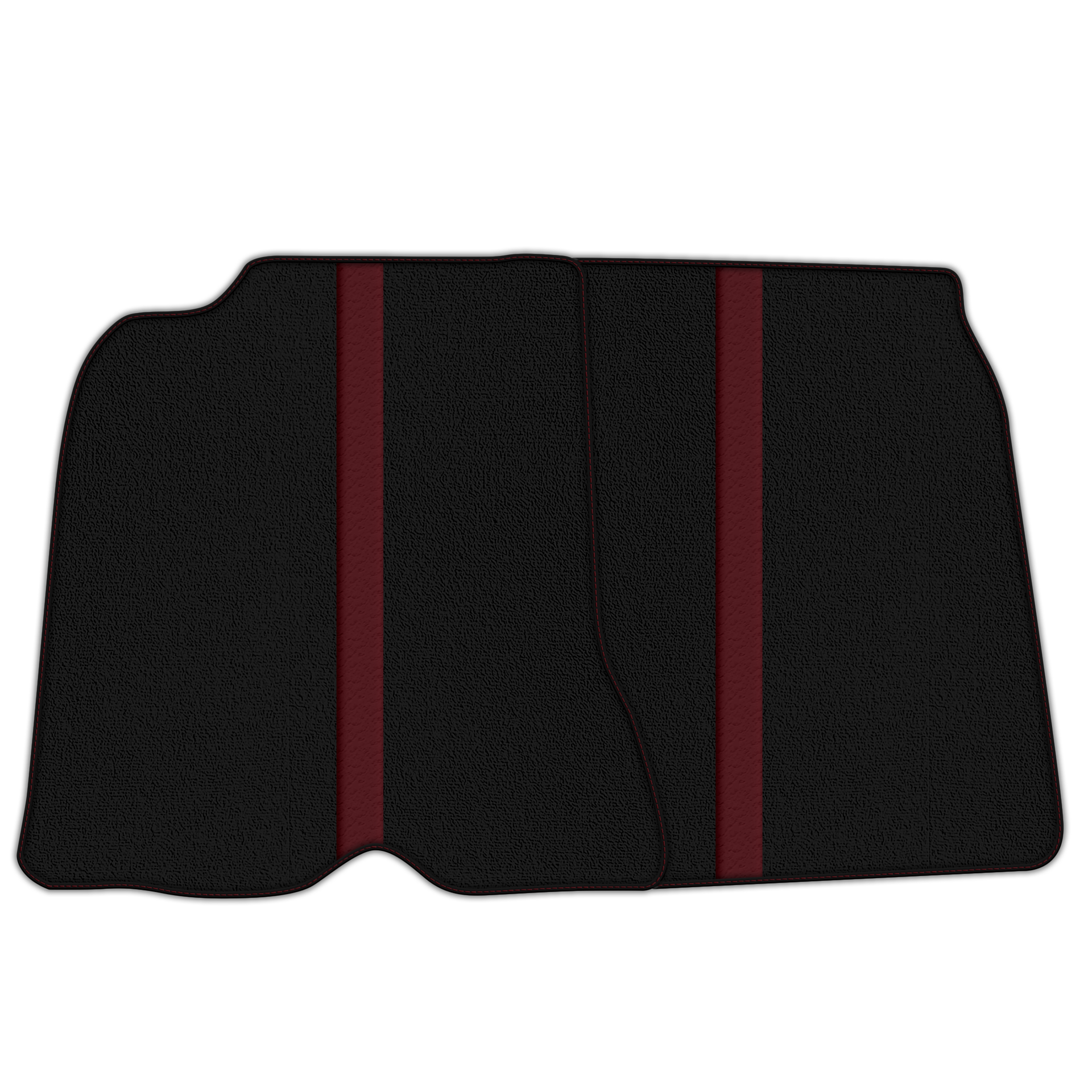 Black Floor Mats with Leather Line for Ferrari California T (2015-2018) - Various Colors