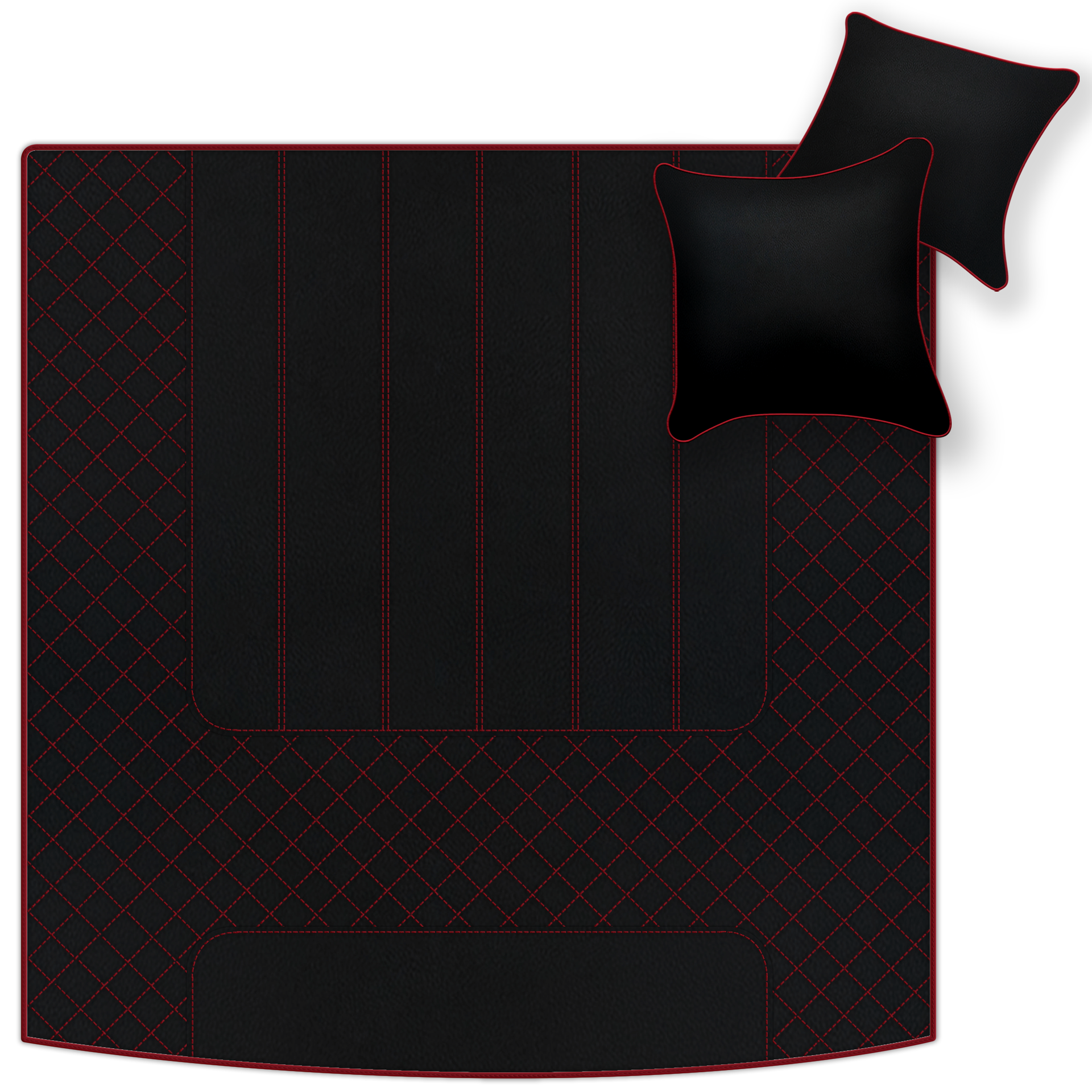 Customizable Leather Floor Mats with Line Pattern for Bentley Mulsanne (2010-2020) - AutoWin