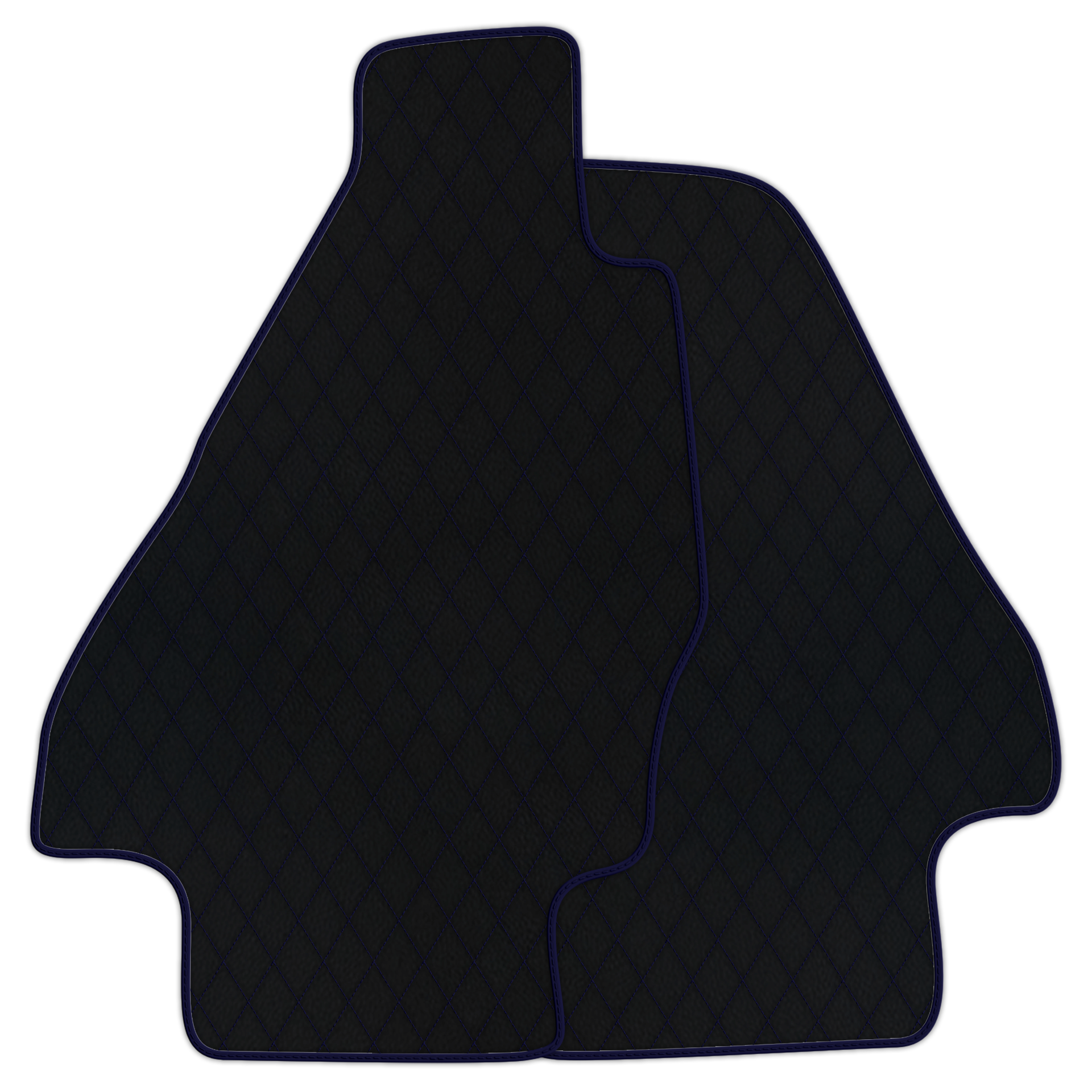 Premium Black Leather Floor Mats for Ferrari Testarossa (1984-1996)