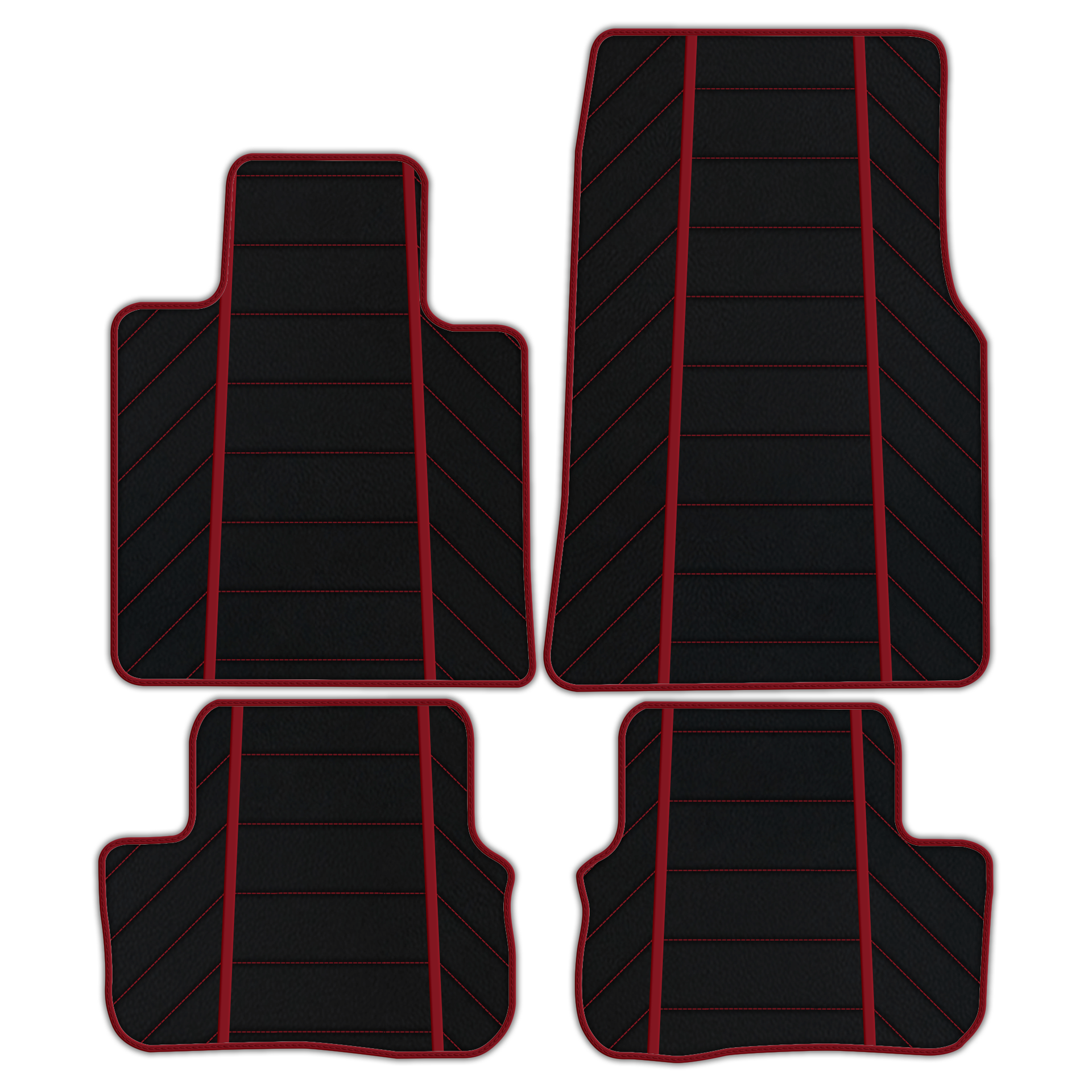 Luxury Black Leather Floor Mats for Rolls Royce Dawn 2016-2023