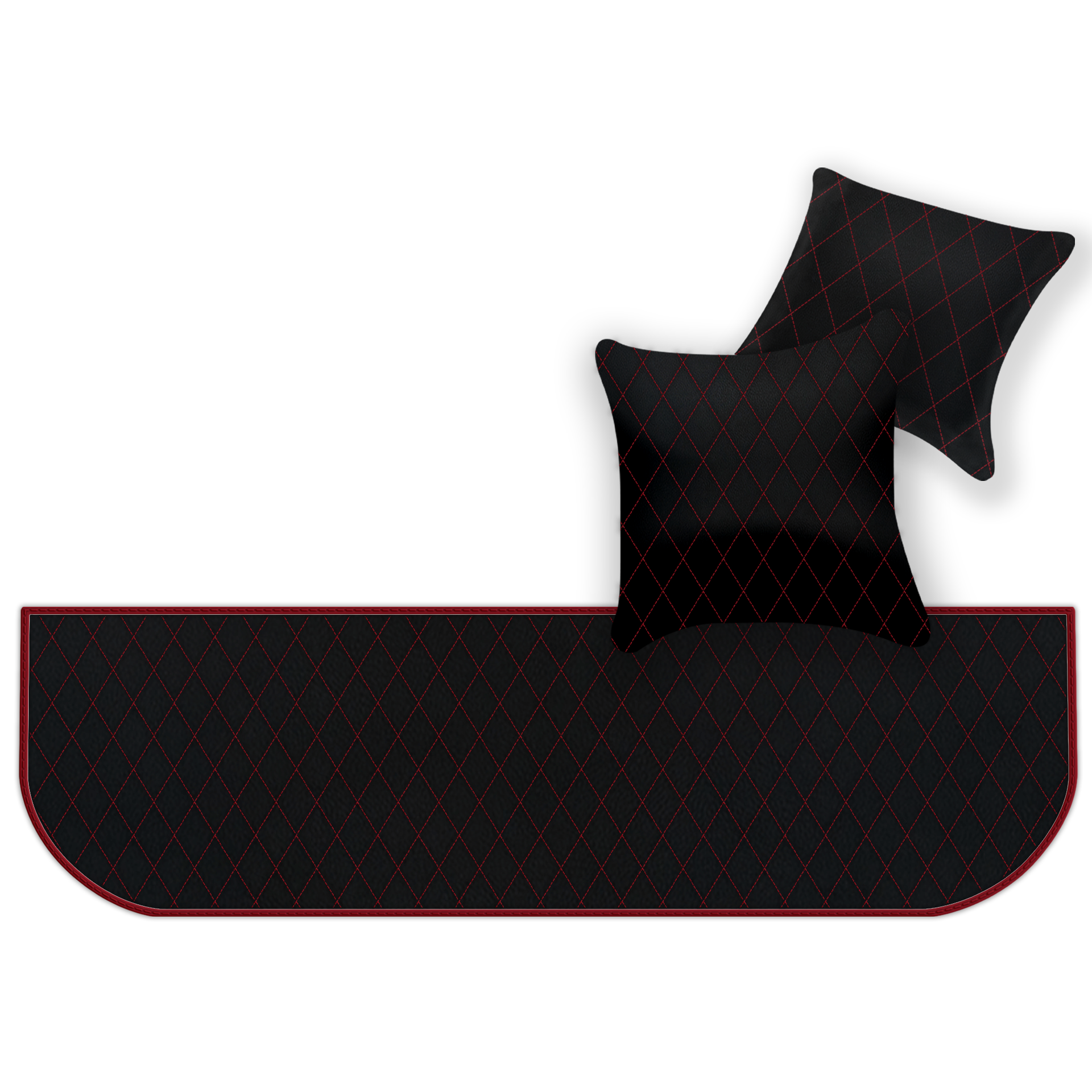 Customizable Floor Mats From Carpet With Leather for Ferrari 550 Maranello (1996-2002) - AutoWin