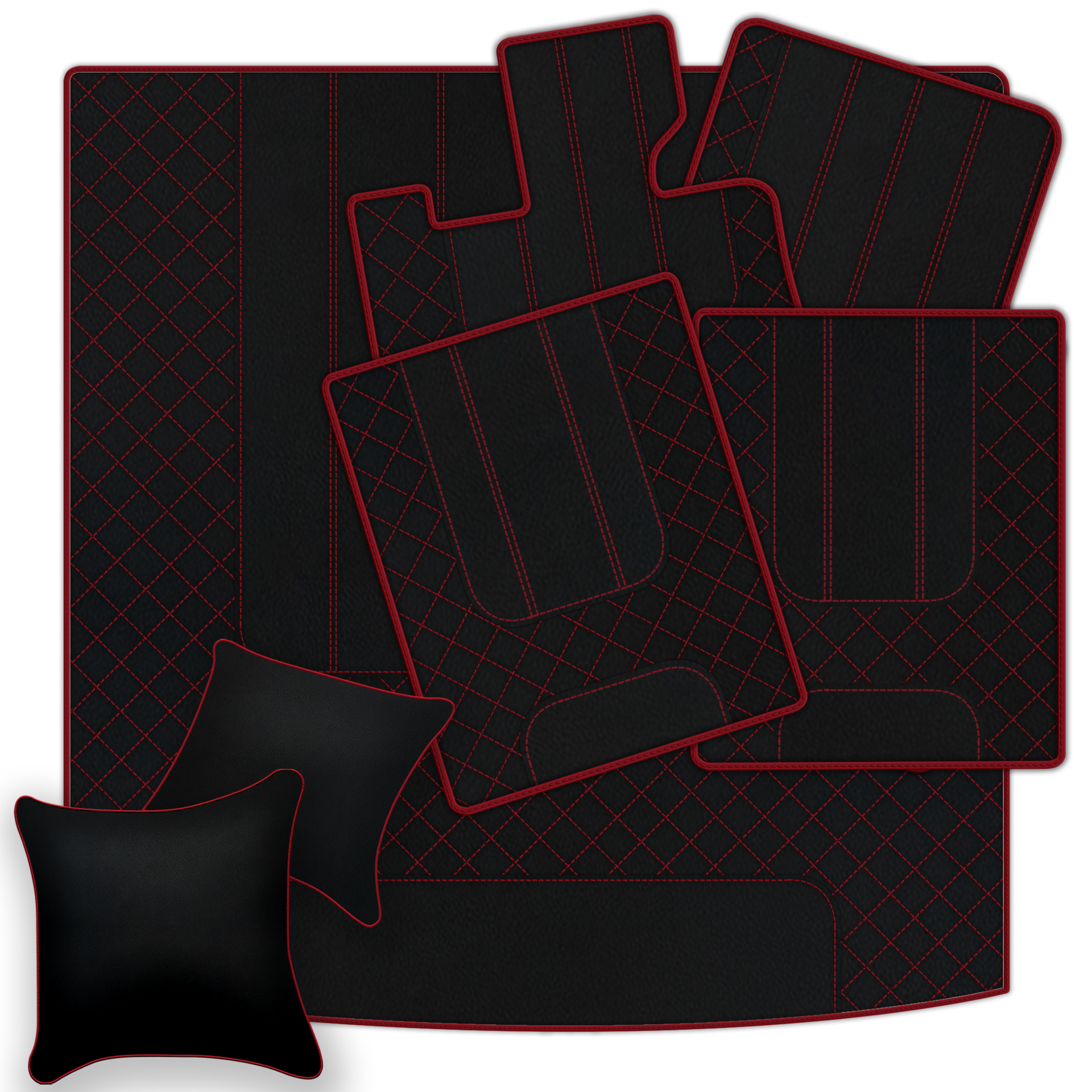 Customizable Leather Floor Mats with AW1 Pattern for Bentley Red Label RL (1998-2009) - AutoWin