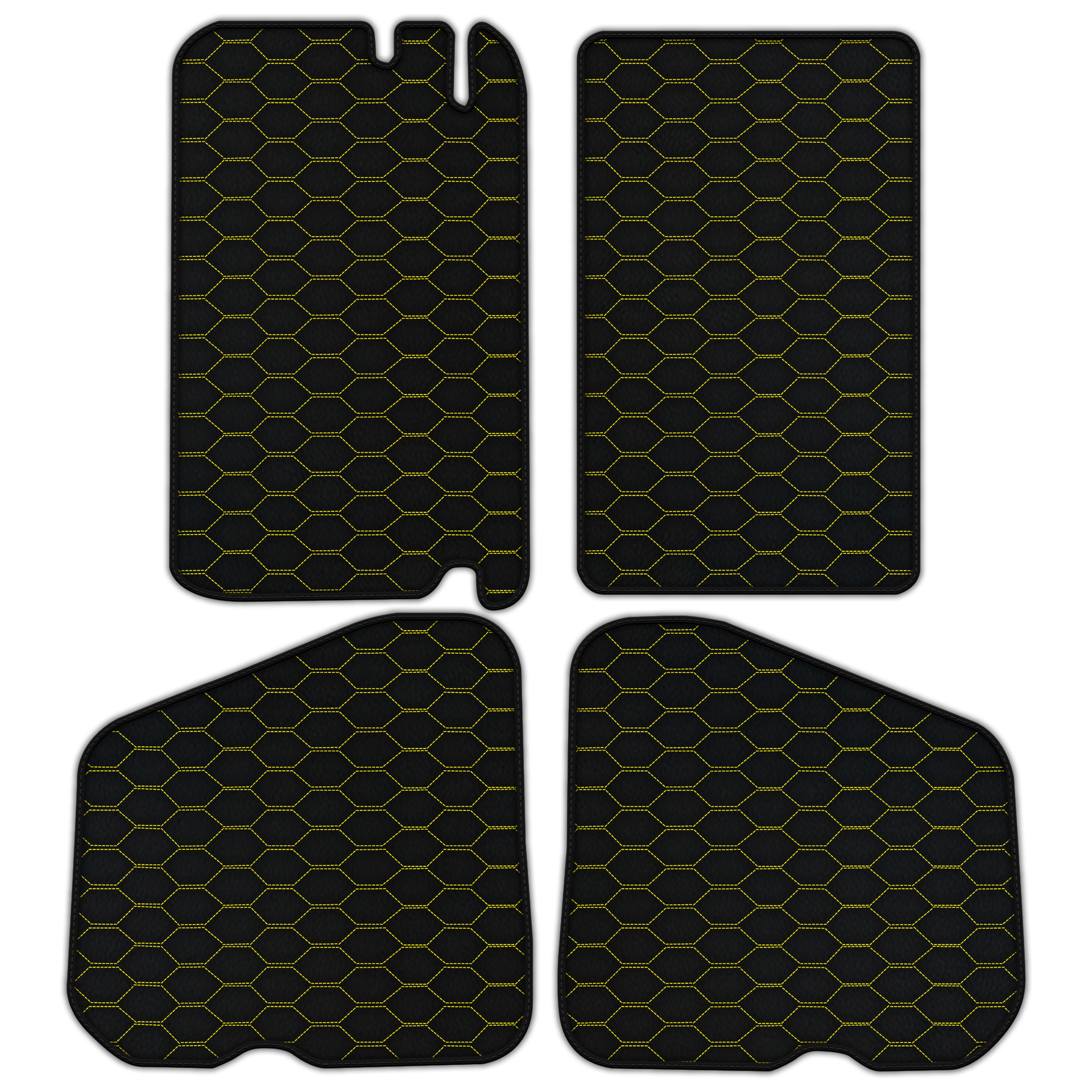 Customizable Leather Floor Mats with Divario Pattern for Rolls Royce Shadow (1965-1977)