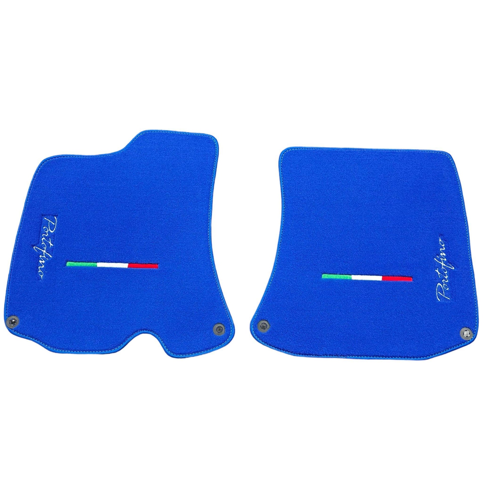 Blue Floor Mats for Ferrari Portofino (2018-2023) Italian Edition - AutoWin