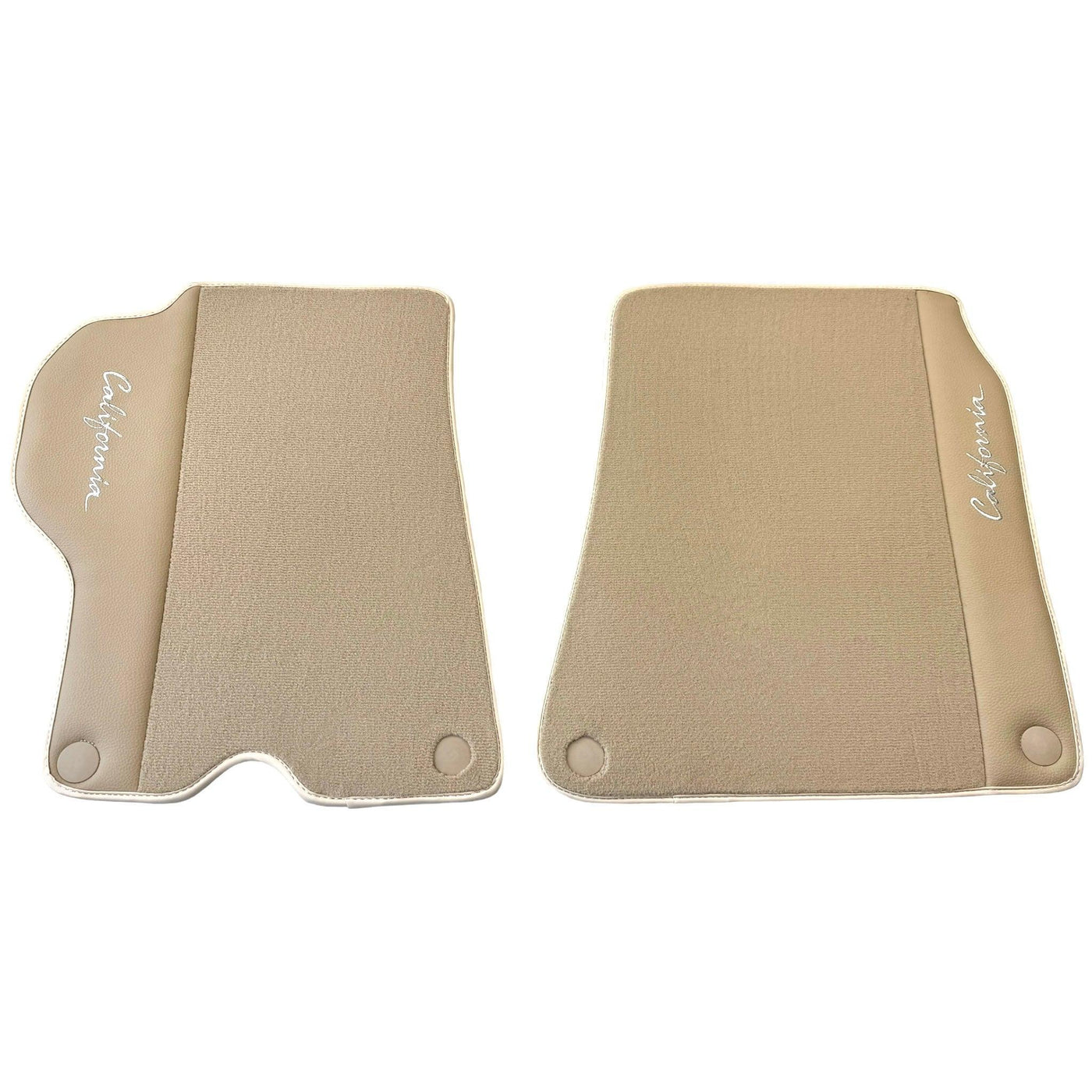 Beige Floor Mats for Ferrari California (2008-2014) with Beige Leather - AutoWin