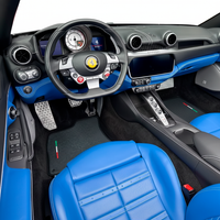 Carbonfaser-Leder-Fußmatten für Ferrari Portofino (2018–2023).