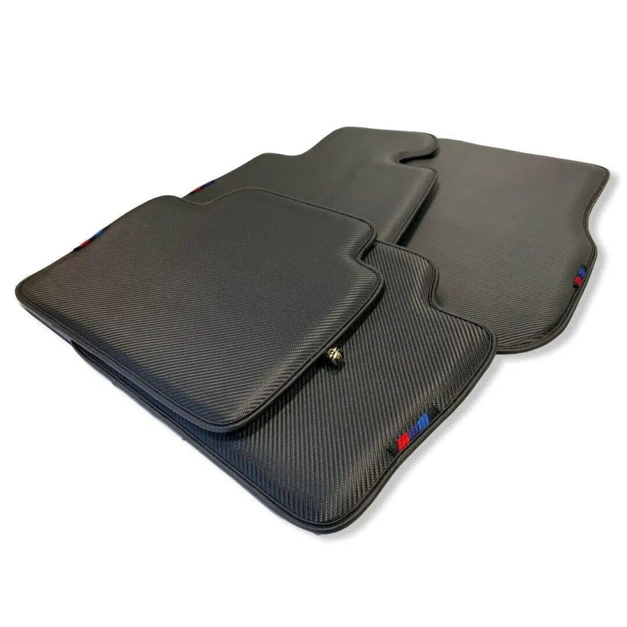 Floor Mats For BMW F74 Gran Coupe (2025-2026) Autowin Brand Carbon Fiber Leather - AutoWin