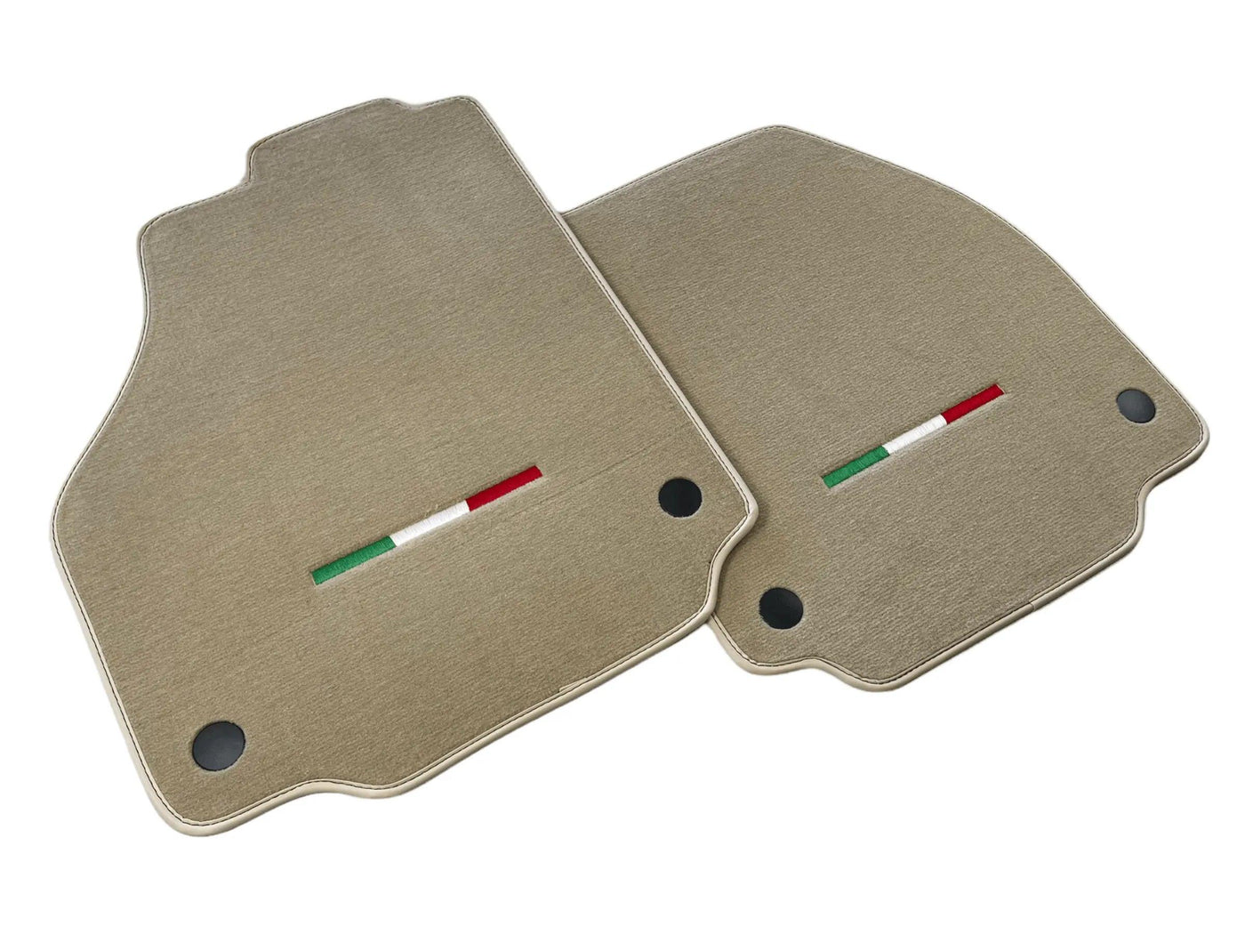 Floor Mats For Ferrari 488 Pista Spider (2019-2021) Beige Autowin Brand Italian Edition - AutoWin