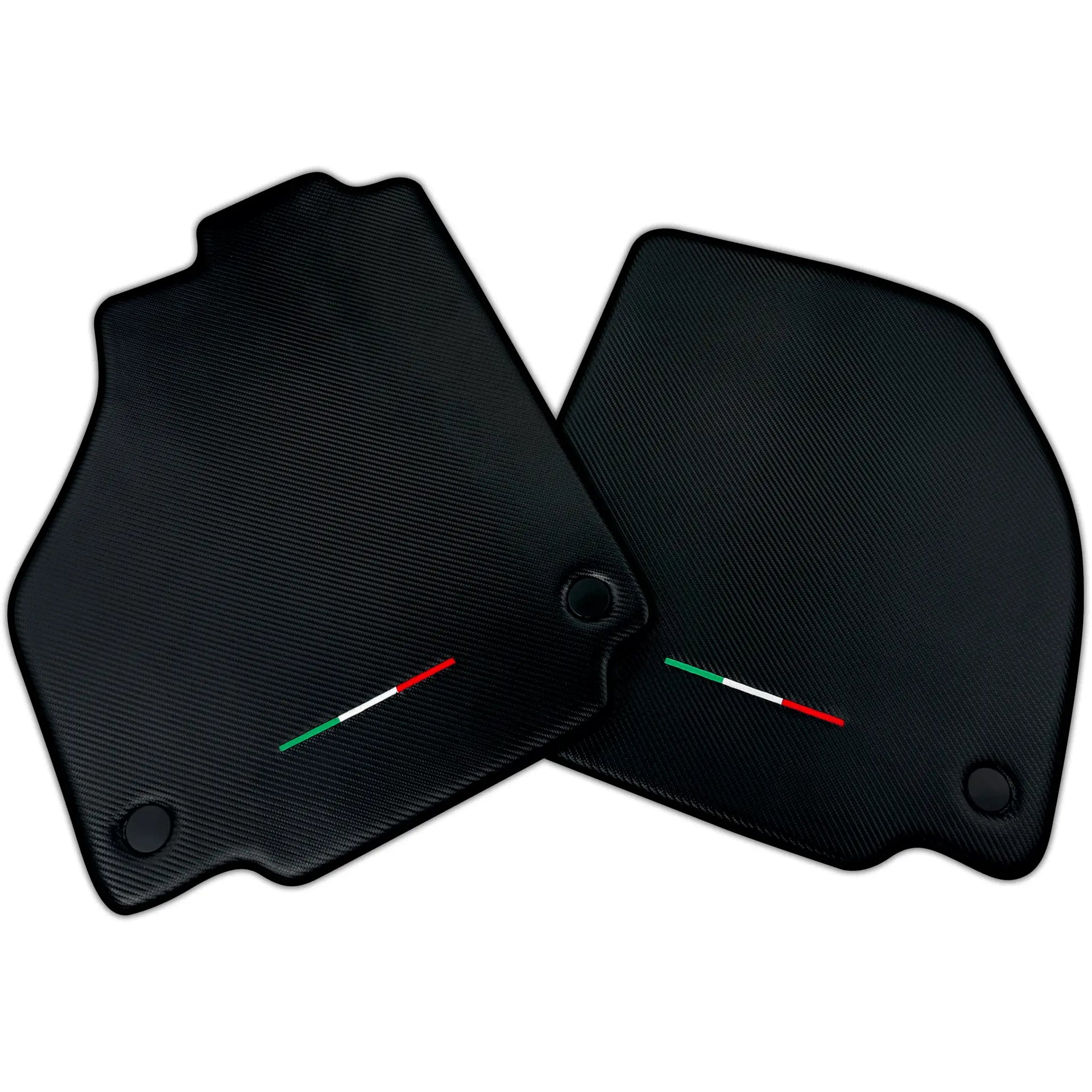 Floor Mats For Ferrari 488 GTB 2015-2022 Carbon Fiber AutoWin Brand Italian Edition