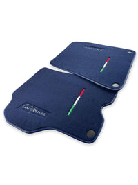Floor Mats For Ferrari California 2008-2014 Dark Blue Color - AutoWin