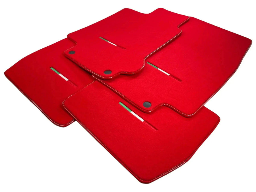 Floor Mats For Maserati GranTurismo MC Stradale (2011-2015) Red IT Edition - AutoWin