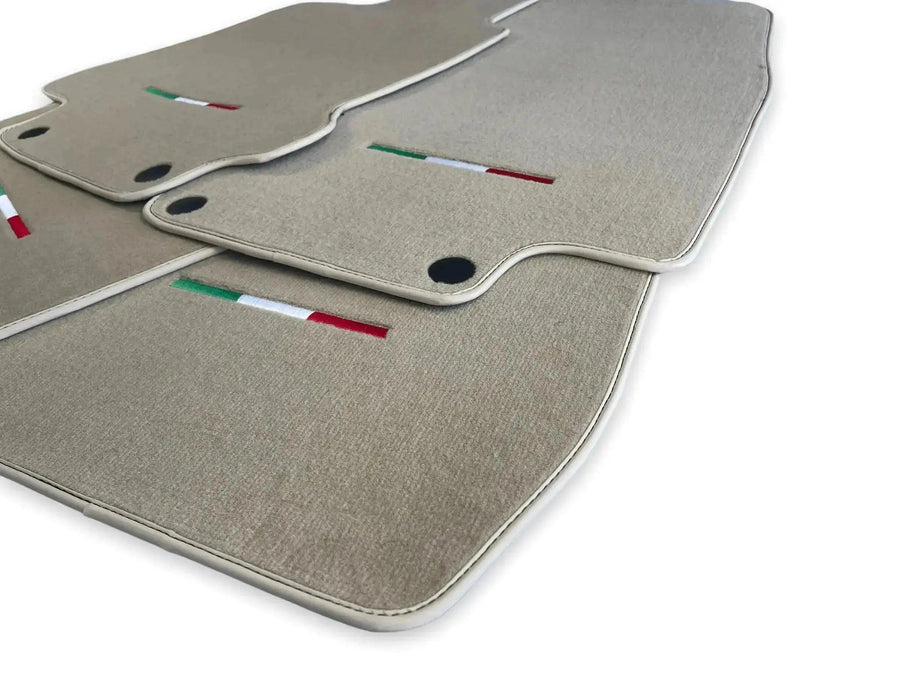 Floor Mats For Maserati GranTurismo Sport (2012-2019) Beige IT Edition - AutoWin