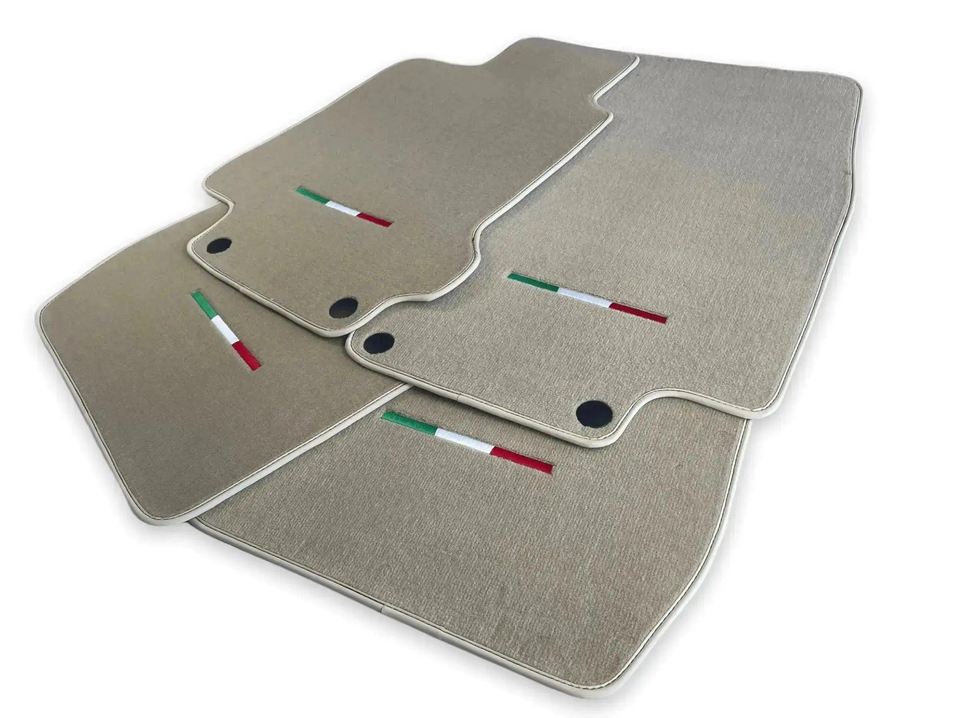 Floor Mats For Maserati GranTurismo Sport (2012-2019) Beige IT Edition - AutoWin