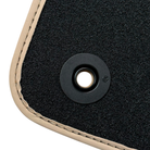 Beige Car Floor Mats for Porsche Cayenne GTS (2003-2010) with Alcantara Leather
