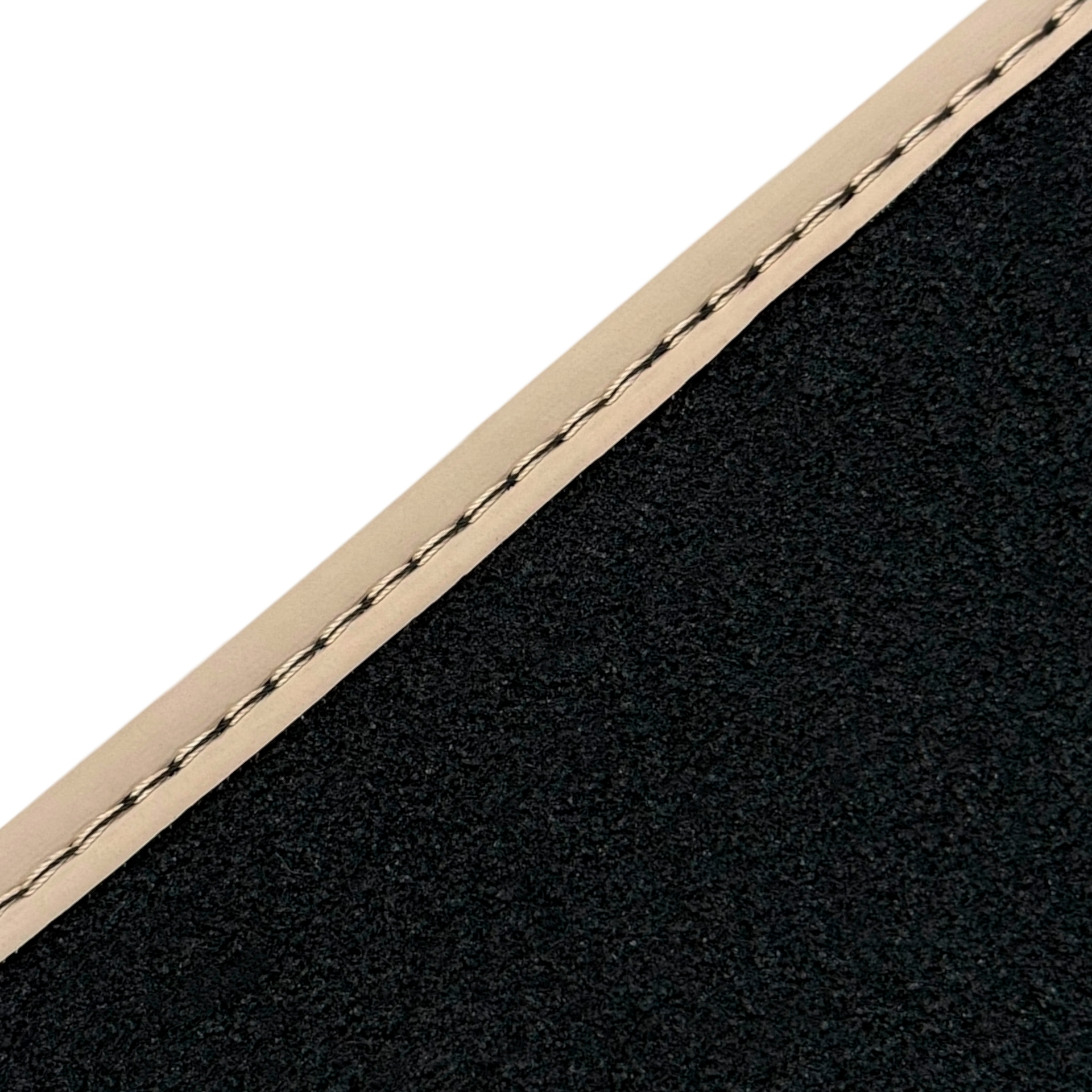 Beige Car Floor Mats for Porsche Cayenne GTS (2003-2010) with Alcantara Leather