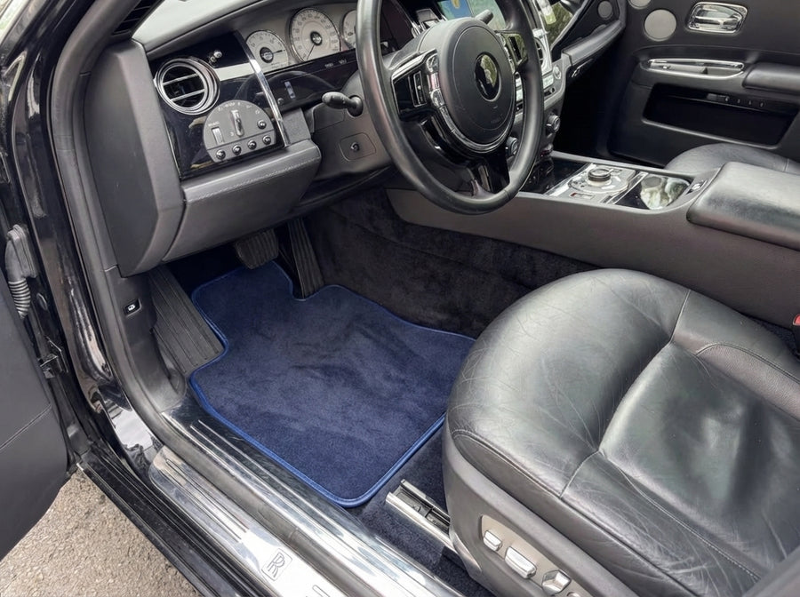 Bilmatter For Rolls Royce Ghost Series I (2010–2020) Mørk Blå