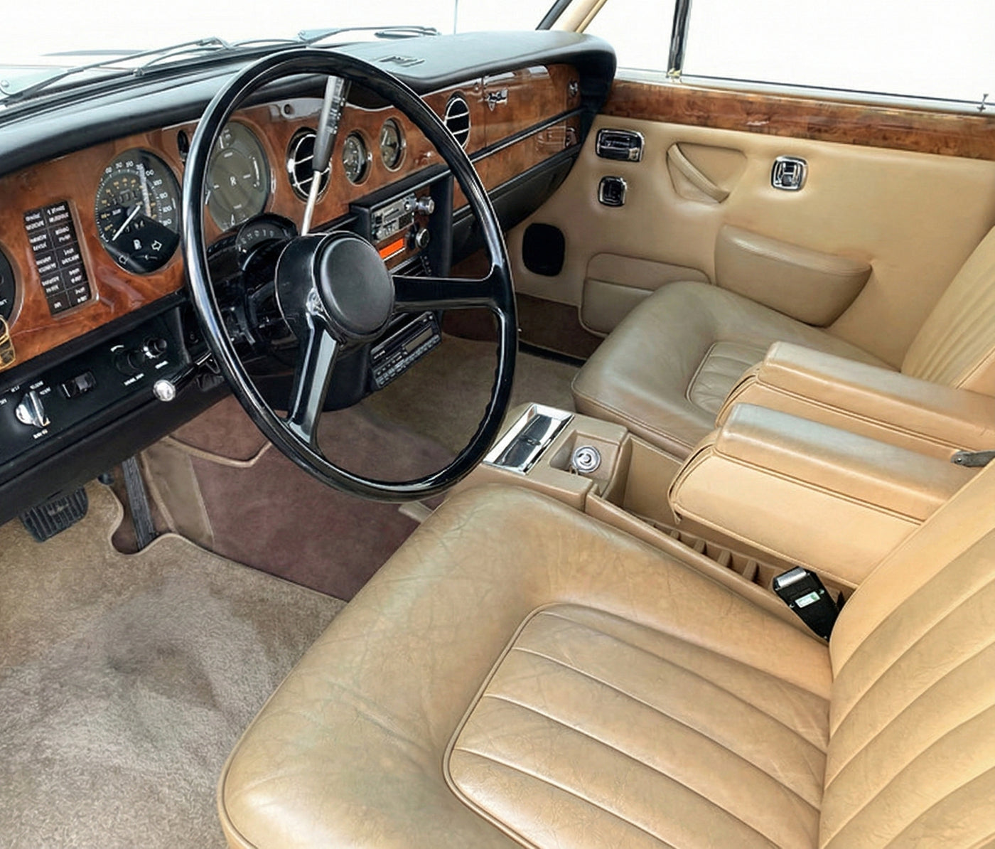 Bilmatter For Rolls Royce Shadow 1965-1977 Beige Luksus