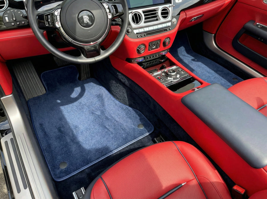 Bilmatter For Rolls Royce Dawn Rr6 2016-2023 Mørkeblå
