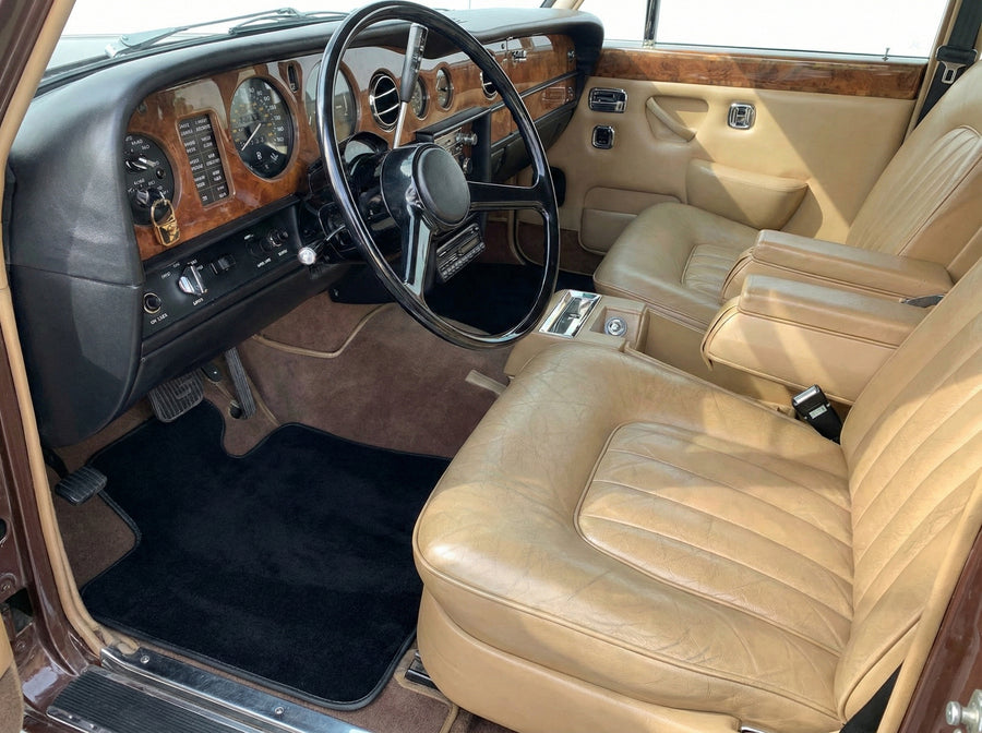 Bilmatter For Rolls Royce Shadow 1965-1977 Svart