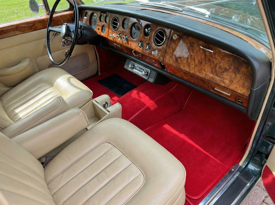 Bilmatter For Rolls Royce Shadow 1965-1977 Rød