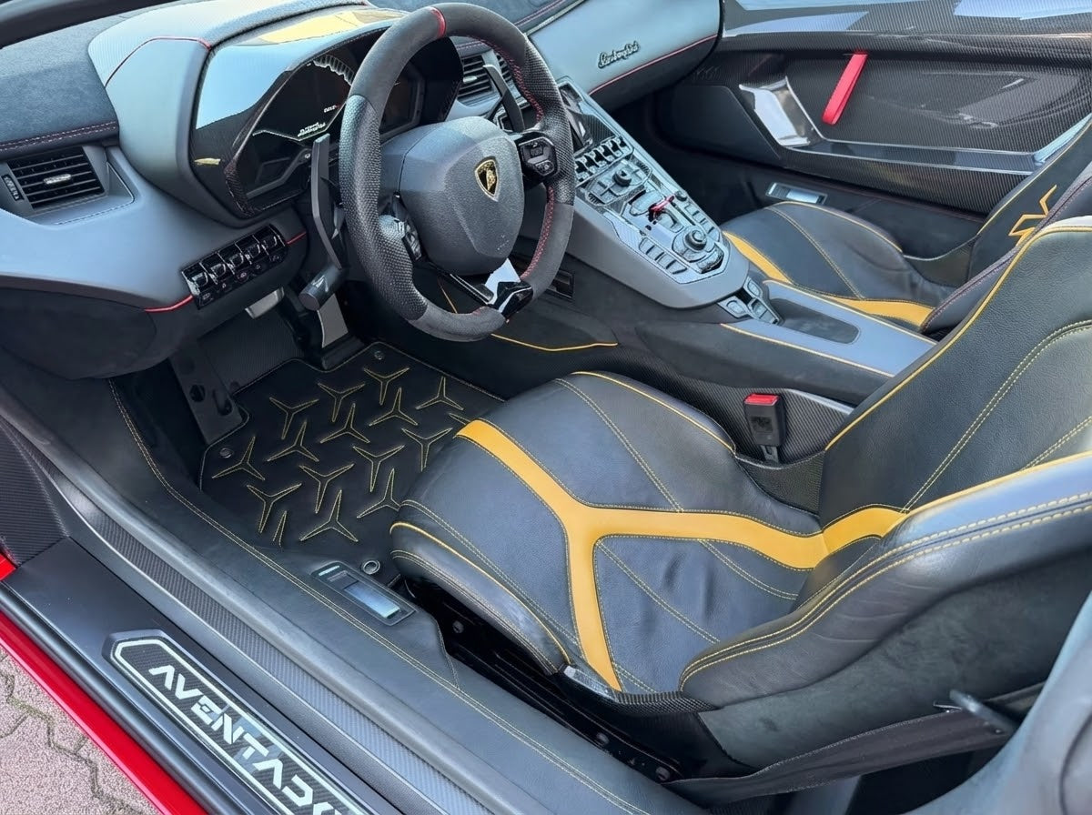Lærbilmatter for Lamborghini Aventador SV