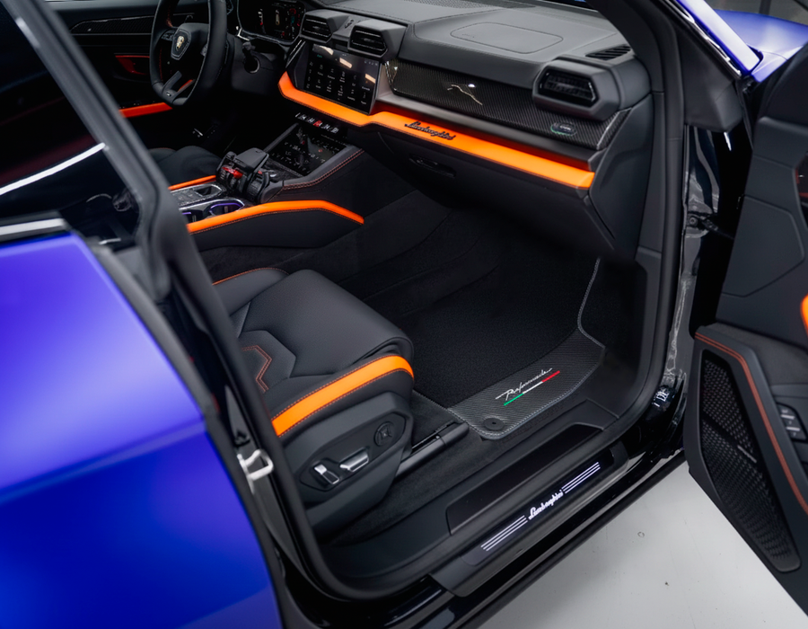 Autofußmatten Für Lamborghini Urus Performante Mit Carbon-Leder