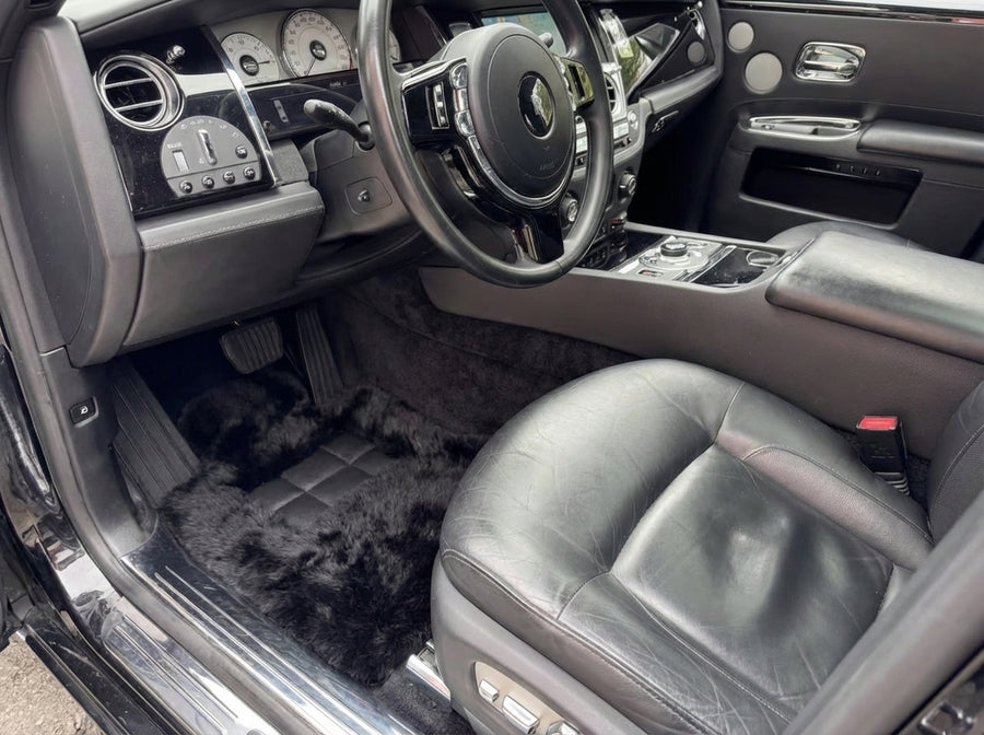 Genuine Sheepskin Floor Mats Rolls Royce Ghost Series II (2021-2024) Er56 Design Brand