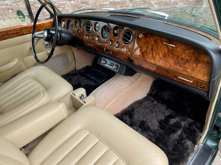 Schaffell-Fußmatten für Rolls Royce Shadow 1965-1977 Er56 Design Marke