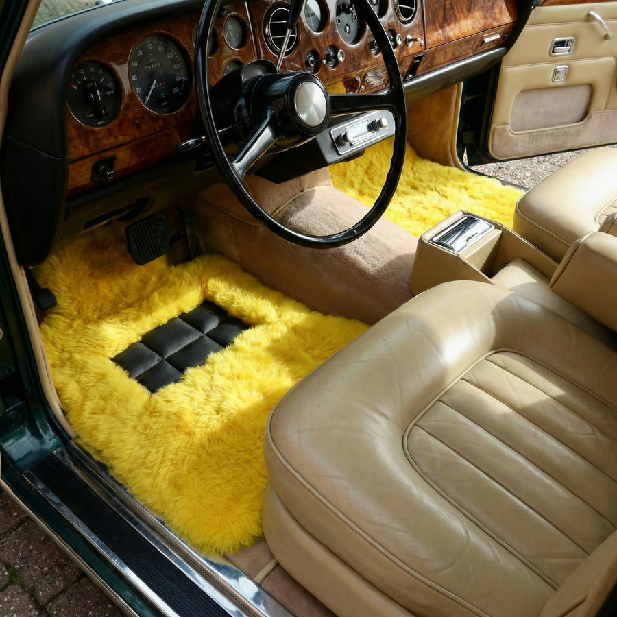 Gule saueskinn Bilmatter for Rolls Royce Shadow (1965-1977) ER56 Design Brand