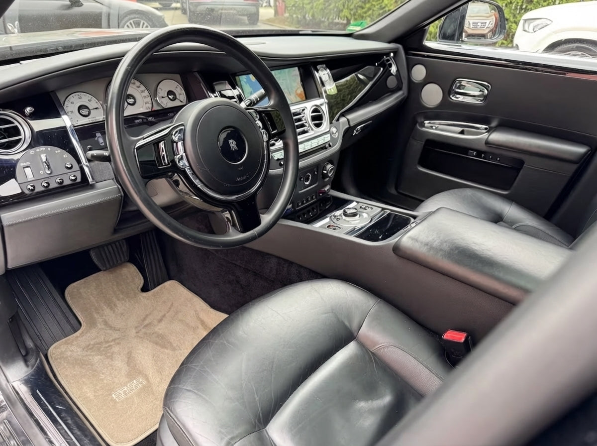 Fußmatten für Rolls Royce Ghost Serie I (2010–2020) Beige ER56 Design