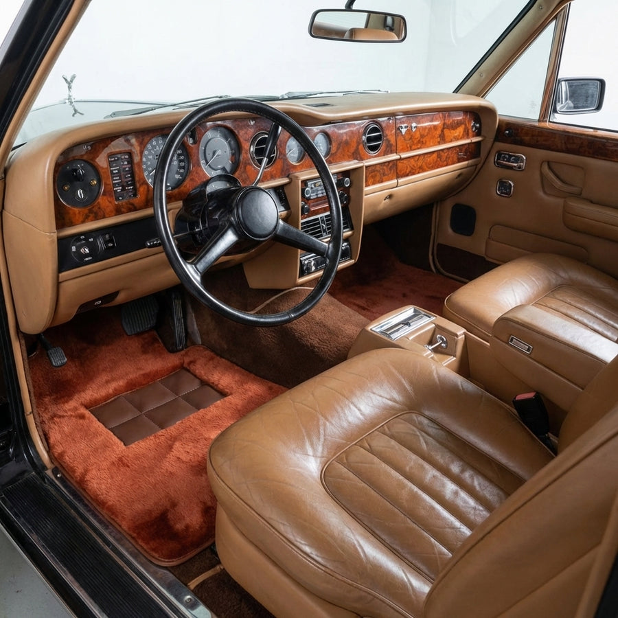 Ingefærfargede Saueskinn Bilmatter for Rolls-Royce Wraith (2013-2023)