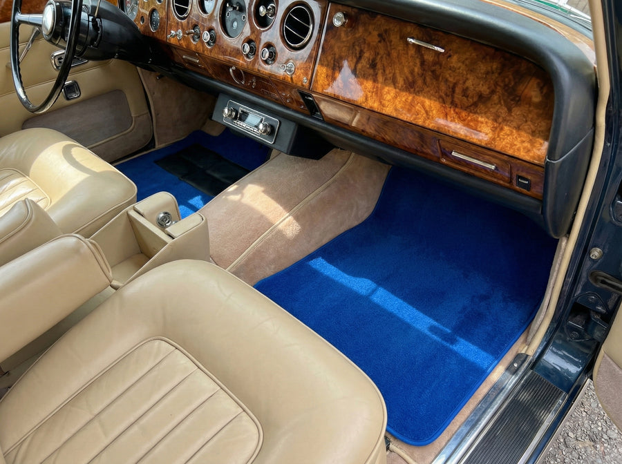 Bilmatter For Rolls Royce Shadow 1965-1977 Blå