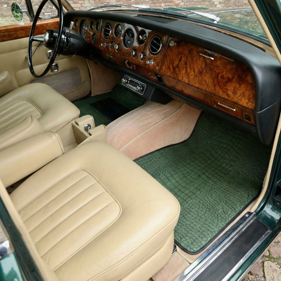 Grønne Skinn Bilmatter for Rolls-Royce Shadow (1965-1977)
