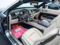 Rosa saueskinn Bilmatter for Rolls Royce Dawn Rr6 2016-2023 Er56 Design Merke