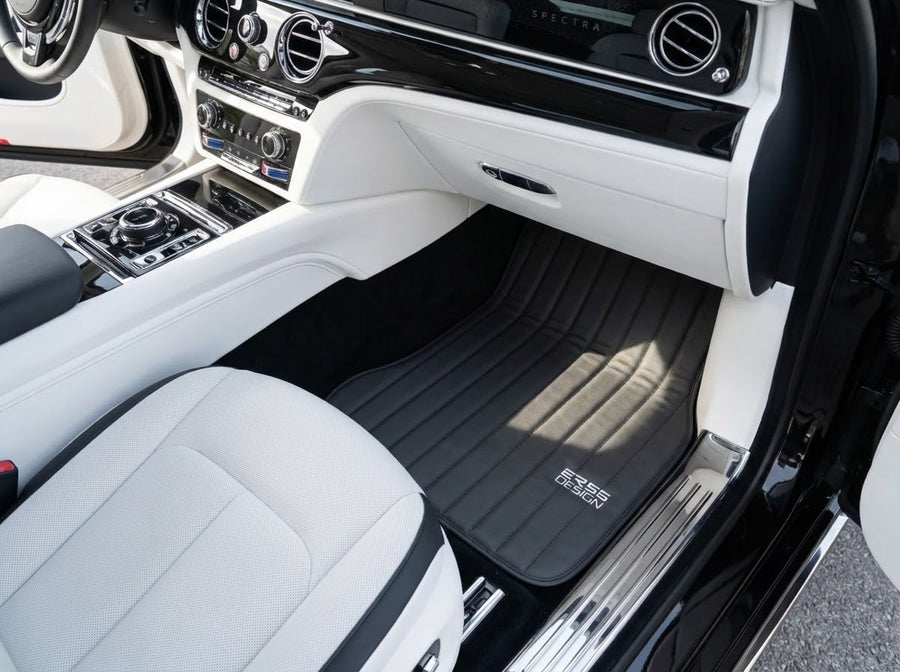 Leder-Fußmatten für Rolls Royce Spectre (2023–2024) ER56 Designmarke