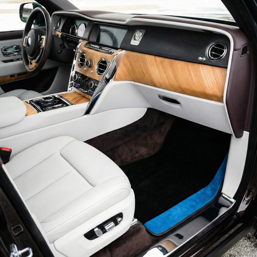 Skreddersydde svarte Bilmatter til Rolls Royce Black Badge