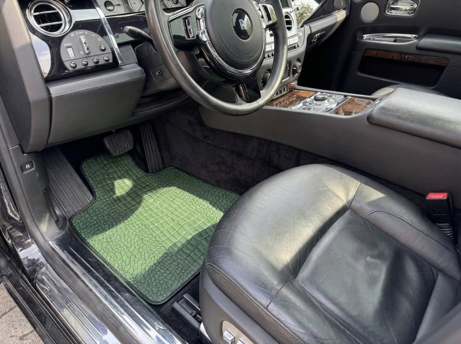 Grønne Skinn Bilmatter for Rolls-Royce Ghost Series I (2010–2020)