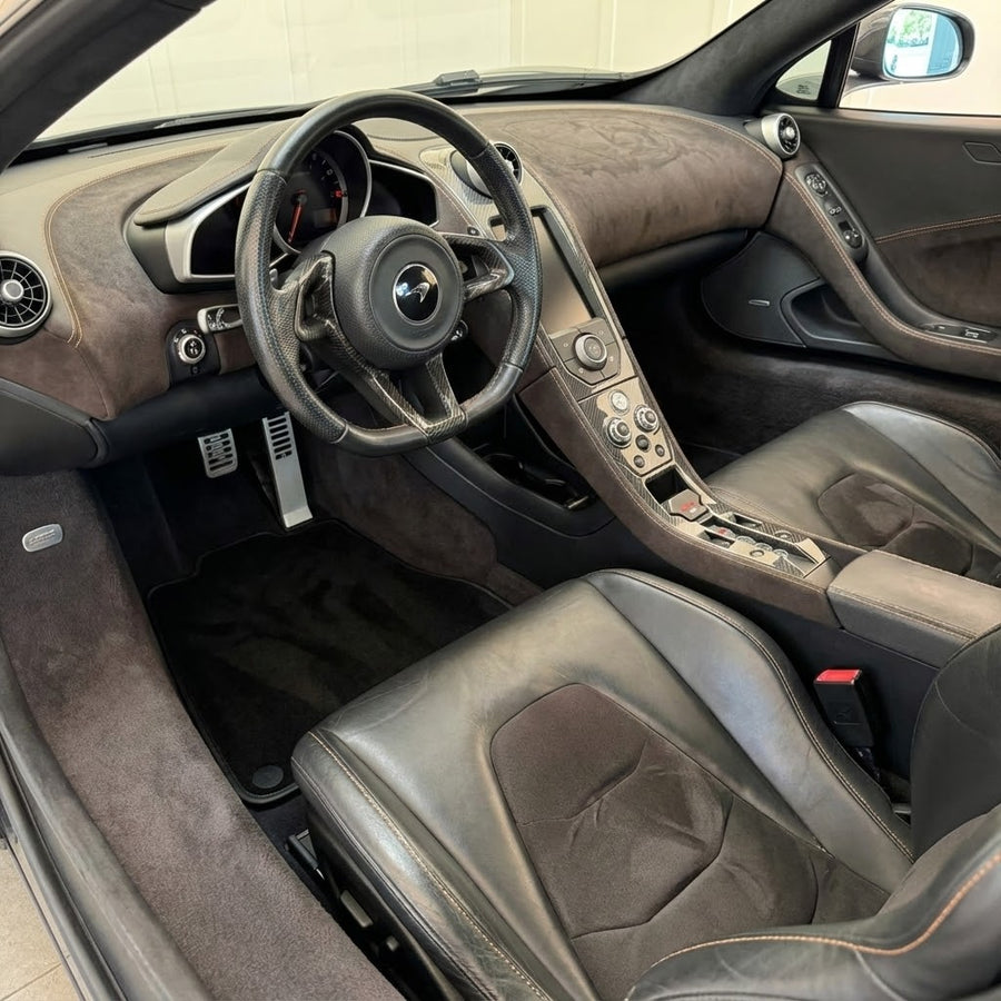 Sorte Bilmatter for McLaren MP4-12C (2011–2014) Skreddersydde Teppe Sett AutoWin