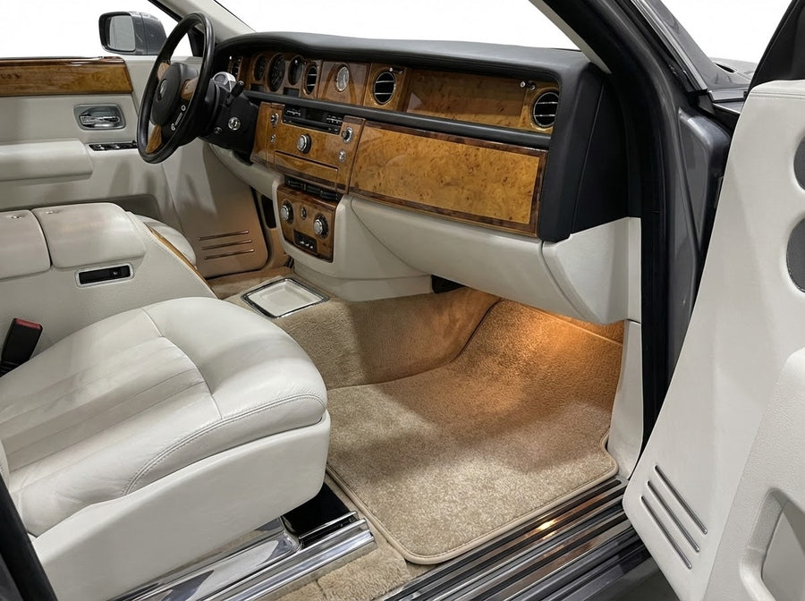 Bilmatter for Rolls Royce Phantom VIII (2017-2024) beige luksuskvalitet