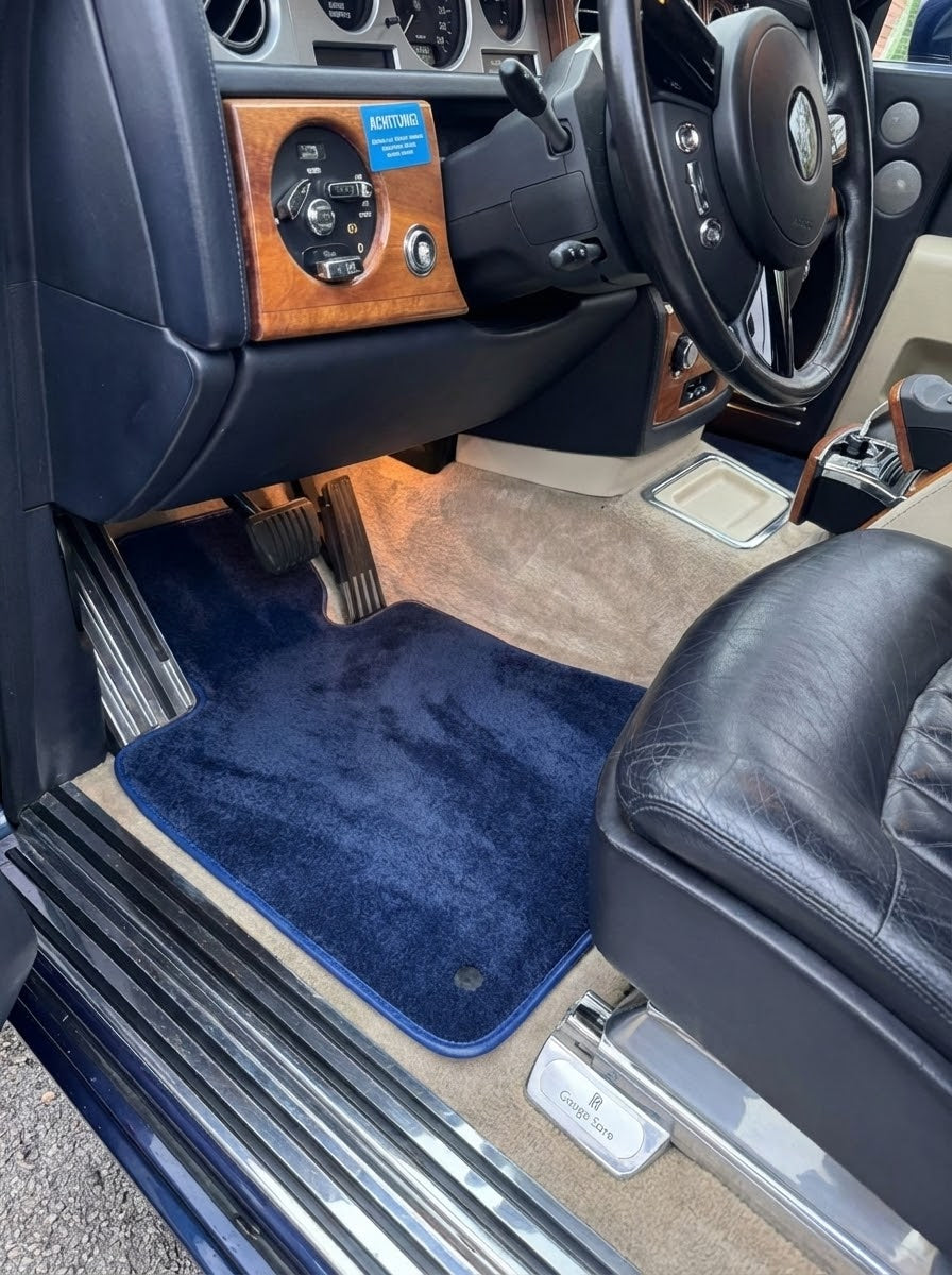 Bilmatter for Rolls Royce Phantom 2003–2016 Mørk blå