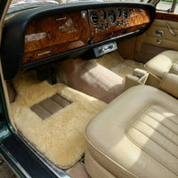 Natural Color Medical Sheepskin Floor Mats for Rolls Royce Shadow | Relugan
