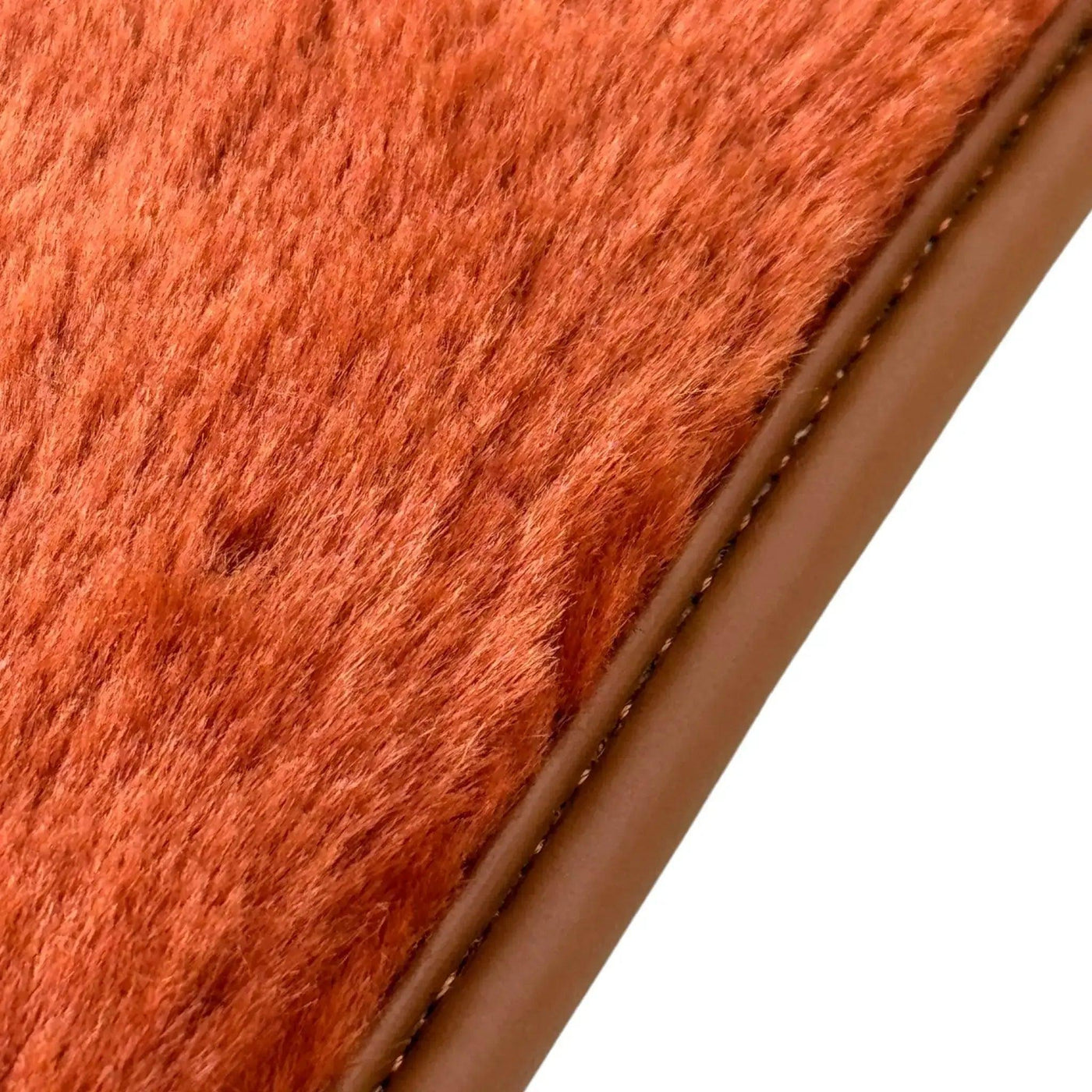 Ginger Color Sheepskin Floor Mats for Rolls-Royce Shadow (1965-1977) - AutoWin