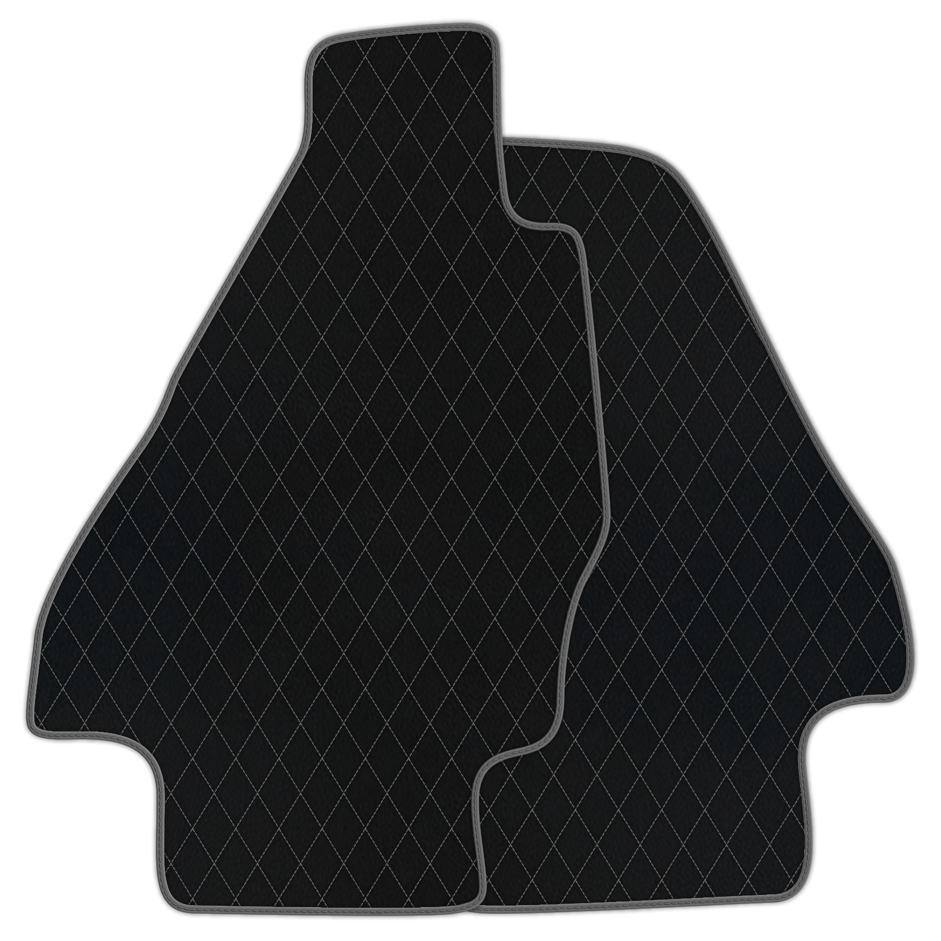Premium Black Leather Floor Mats for Ferrari Testarossa (1984-1996)