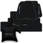 Premium Black Leather Floor Mats for Ferrari California | Full Set