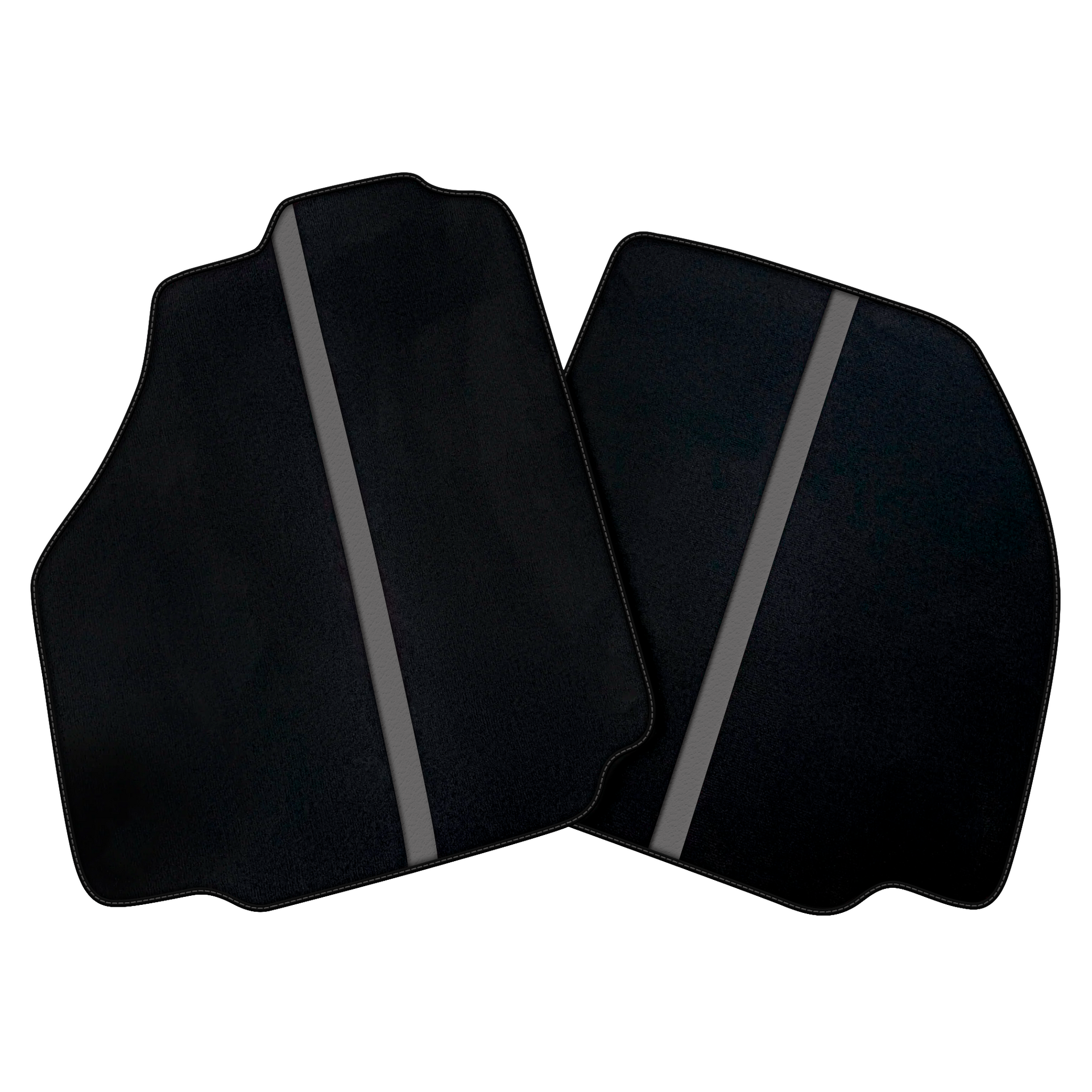 Black Car Floor Mats with Leather Line for Ferrari 488 Pista Spider (2019-2021) | Various Colors