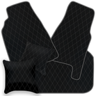 Premium Black Leather Floor Mats for Ferrari 458 Italia (2009-2015)